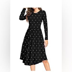 POLKA DOT DRESS WITH POCKETS- SZ XL